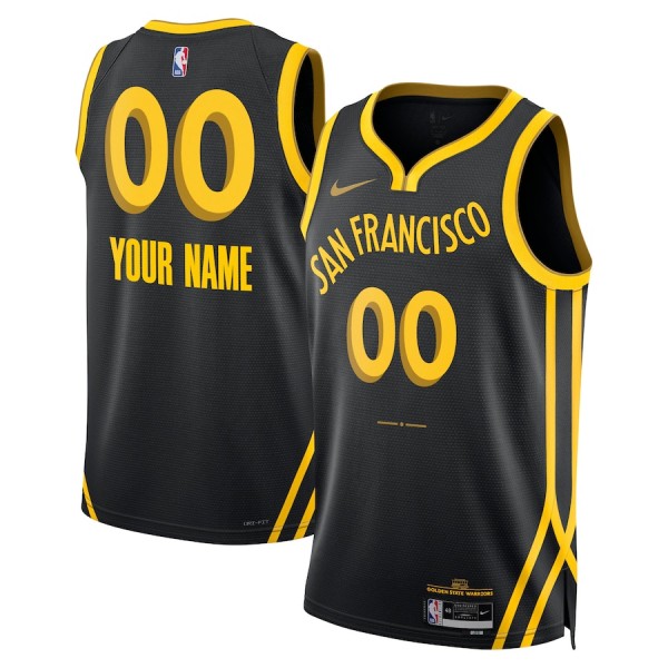 Golden State Warriors Trikot Benutzerdefinierte Nike 2023-24 City Edition Swingman - Herren